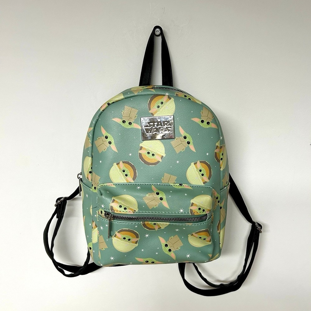 Star Wars Baby Yoda Mini Backpack Faux Leather Mandalorian The Child Grogu Bag